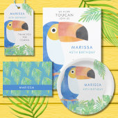 WATERVERF TOUCAN DANK U NOTITIEKAARTJE