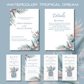 Invitation Aquarelle Tropical Dream-Mariage