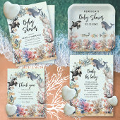 Serviette En Papier Aquarelle sous le Baby shower neutre