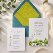 Aquarelle Floride Destination Mariages Invitations