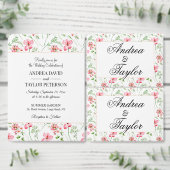 Invitation Dîner de répétition Mariage fleur sauvage (Personnalisez la collection de ce créateur indépendant.)