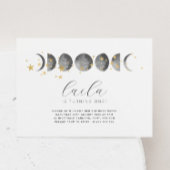 Assiettes En Carton Étoiles d'or des phases de lune