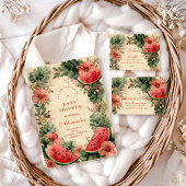 Carte D'accompagnement Watermelon Botanical Garden Diapper Raffle 
