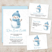 Rafraîchisseur Pour Canette We're Snow Excited Snowmen Boy Baby Shower