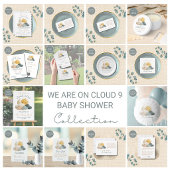 Faire-part de Naissance Nuage Tout-en-un avec Code