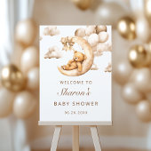Serviette En Papier Bear Cute Over the Moon Baby shower