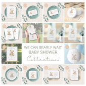 Invitation à la Baby Shower Ourson à peine attendu