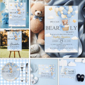 Serviette En Papier Cute Teddy bear Baby shower boy Party