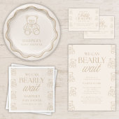 Carte D'accompagnement How Many Teddy Grahams Baby Shower Guessing Game