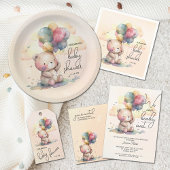 Serviette En Papier Baby shower Teddy Bear
