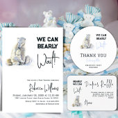 Barly Wait Polar Beer Blue Boy Winter Baby shower Wijn Etiket
