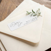 Minimalistisch Classy Calligraphy Light Gray Weddi Kaart