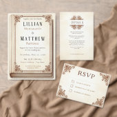 Boek Motif Bruiloft Behuizing Kaart (Personaliseer de collectie van deze zelfstandige maker.)