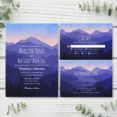 Blue Mountains Bruiloft Registry Enclosure Kaart (Personaliseer de collectie van deze zelfstandige maker.)