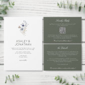 Save The Date Élégant Fleur sauvage moderne Mariage (Personnalisez la collection de ce créateur indépendant.)