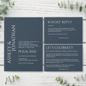 Invitation Mariage photo moderne Gras & Minimaliste (Personnalisez la collection de ce créateur indépendant.)