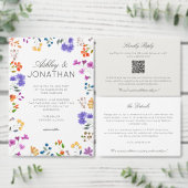 Tijdloze Wildflower Sage Green Engagement Party Kaart (Personaliseer de collectie van deze zelfstandige maker.)