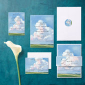 Tenture Elegant Painted Landscape Clouds Wedding Backdrop (Personnalisez la collection de ce créateur indépendant. )