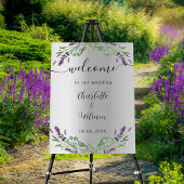 Carte De Placement Mariage d'argent Lavender eucalyptus