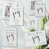 En Papier Mariage, Élégant, Simple, Typographie, Serviette