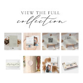 Classic Elegant Ivory Photo Square Weddenschap Kaart