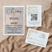 Cartes d'accompagnement de code QR pour un mariage (Personnalisez la collection de ce créateur indépendant. )