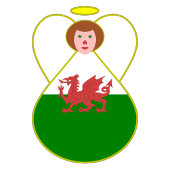 Drapeau de Noël Welsh Angel Personnalisé