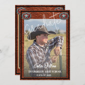 Occidental Patriotic Photo Graduation Invitation