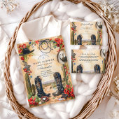 Invitation Western Cowboy Boots Baby Shower