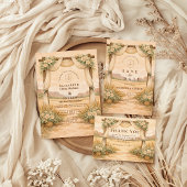 Invitation Western Desert Arch Wedding