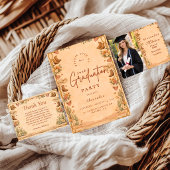 Western Wildflower Party Afstudeerfeest Bedankkaart