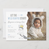 Carnet Où les choses sauvages le modèle floral bleu