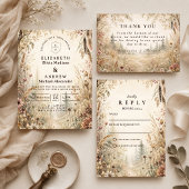 Save The Date Mariage Boho Boisée Fantaisiste