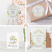 Signe De Table Tea Time Fleur sauvage fantaisie Faveur Signer