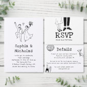 Invitation Plan de table de mariage dessiné à la main de faço (Personnalisez la collection de ce créateur indépendant.)