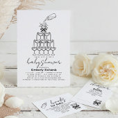 Sticker Rond Baby's Bottle and Champagne Funny Thank You