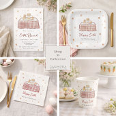 Whimsical Hand getekend Happy Easter Cadeaulabel