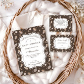 Invitation Whimsical Safari Animals Neutral Baby Shower