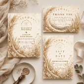 Invitation Mariage rustique céleste fantaisiste