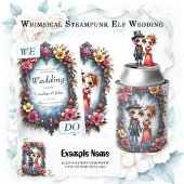 Carte De Placement Mariage Fantastique d'Elfe Steampunk