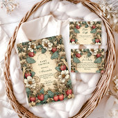 Invitation Whimsical Strawberry Forest Baby Shower