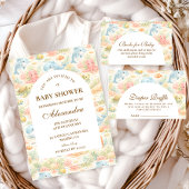 Invitation Whimsical Summer Animals Baby Shower