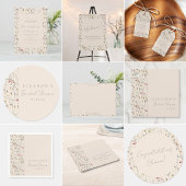 Whimsical Wildflower Floral Boho Couples Shower Kaart