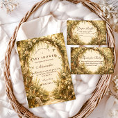 Invitation Fête de Bébé Bohème Forêt Enchantée