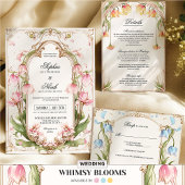 Lichtblauwe bruiloft uitnodiging