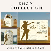 Serviette En Papier Whips & Wine Cowgirl Enterrement de Vie de Jeune F