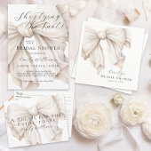 Serviette En Papier Elégante Bow blanche ivoire sur Fête des mariées r