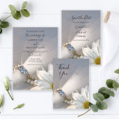 Serviette En Papier Mariage d'élégance de marguerite blanche