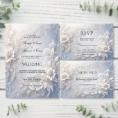 Numéro De Table Tableau Floral Blanc Numéro (Personnalisez la collection de ce créateur indépendant.)