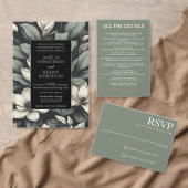 Invitation White Flowers and Greenery Wedding (Personnalisez la collection de ce créateur indépendant. )